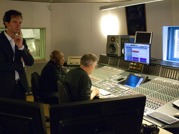 Lucius A. Hemmer, John Davis und Roland Häring im Streetlife Studio (v.l.)